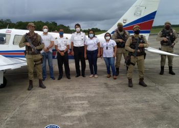 PM escolta lote de vacinas de Porto Seguro a Eunápolis.