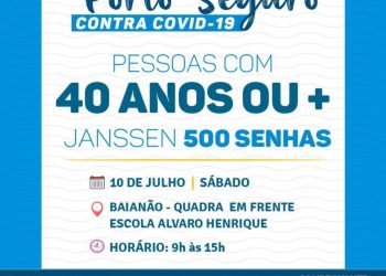 VEM, VEM VACINAR, VEM VACINAR VOCÊ TAMBÉM, NA TERRA MÃE DO BRASIL O FOCO É VACINAR!