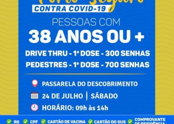 DRIVE THRU 🚘 PEDESTRES VACINAÇÃO CONTRA A COVID-19