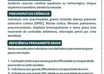 VACINA COVID-19 – 1ª DOSE COMORBIDADES -18 ANOS