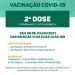 💉 Nos dias 05 e 06 de julho [segunda e terça-feira], continua a  imunização com a 2ª dose da vacina contra a Covid-19.