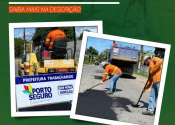 Operação Tapa-Buracos nas proximidades do IFBA