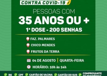 Prefeitura de Porto Seguro, vacina zona rural.
