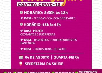 VEM VACINAR VOCÊ TAMBÉM CONTRA A COVID-19