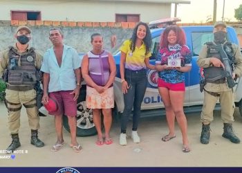 Moça em Itabela, seu realiza sonho: “tirar fotos com policia no seu aniversário”.