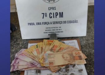 Elementos são presos, ficaram sem as drogas e a grana.