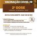 💉 VACINAÇÃO COVID-19: 2ª DOSE ASTRAZENECA E CORONAVAC