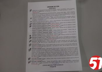 Câmara Municipal teve uma das sessões mais rápidas do ano.
