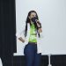 Secretária Anara Sartório, fala na abertura da 7ª Conferencia Municipal de Saúde.