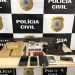 Policiais Civis da Costa do Descobrimento efetuam prisões e apreensão de drogas e armas durante segunda etapa da Operação Unum Corpuns.