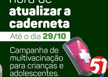 Eunápolis adere campanha de multivacinação para crianças e adolescentes