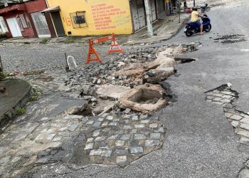 Feira do Bueiro, uma das feiras mais atingidas da cidade.