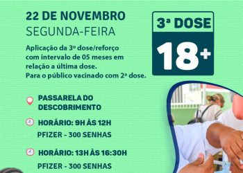 PREPARA O BRAÇO 💪🏽 CHEGOU A 3ª DOSE!