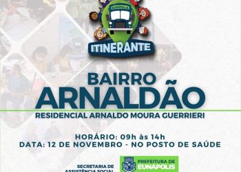 “Assistência Social Itinerante” leva serviços de cidadania para moradores do Arnaldão nesta sexta