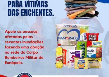7º BPM faz doações de roupas a pessoas carentes.