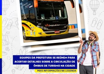 Porto Seguro – Equipes da Prefeitura se reúnem para acertar detalhes sobre a circulação de ônibus de turismo na cidade