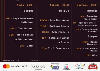 Participe do maior festival de Jazz da Bahia, a programação completa está no ar!