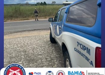 7ª CIPM-EUNÁPOLIS PRENDE HOMEM EM CUMPRIMENTO A MANDADO DE PRISÃO