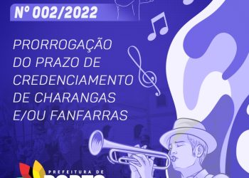 Credenciamento para artistas, bandas e grupos para o carnaval cultural de 2022