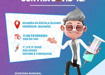 🚨 ATENÇÃO: Devido as  obras 🚧 na Passarela do Descobrimento, as ações de vacinação serão substituídas para o bairro Frei Calixto a partir desta quarta-feira. 🚨