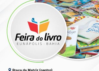 Feira Popular do Livro segue com programação cultural na Praça da Matriz em Eunápolis