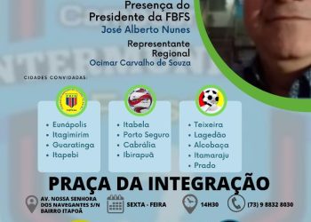 Eunápolis sedia Congresso Regional de Futsal na Praça da Integração nesta sexta-feira