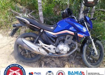 POLICIAIS DA 7ª CIPM RECUPERAM MOTO ROUBADA EM EUNÁPOLIS
