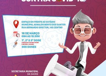 PREPARA O BRAÇO 💪🏽 NO CENTRO TEM 1ª, 2ª E 3ª DOSE DA VACINA CONTRA A COVID-19