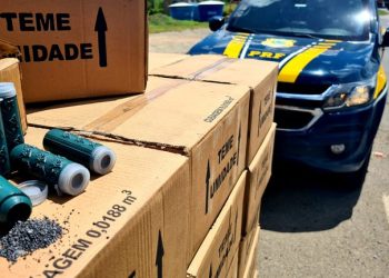PRF apreende mais de 1 tonelada de material explosivo, em Jequié/BA