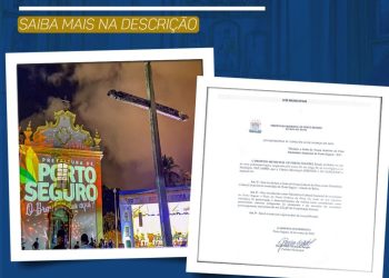 Prefeito Jânio Natal sanciona lei Nº1739/22 que declara a festa de N.S. da Pena, padroeira de Porto Seguro, Patrimônio Imaterial.