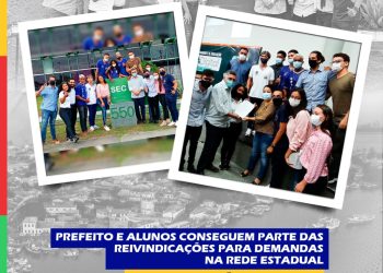 Prefeito e alunos conseguem parte das reivindicações para demandas na rede estadual