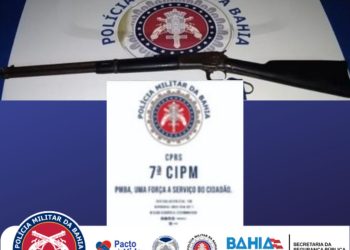 POLICIAIS DA 7ª CIPM prendem homem por porte ilegal de arma de fogo
