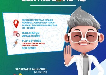 PREPARA O BRAÇO 💪🏽 NO CENTRO TEM 1ª, 2ª E 3ª DOSE DA VACINA CONTRA A COVID-19