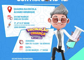 PREPARA O BRAÇO 💪🏽 NO BAIANÃO  TEM 1ª, 2ª E 3ª DOSE DA VACINA CONTRA A COVID-19 E PARA A CRIANÇADA DE 5 A 11 ANOS TAMBÉM!