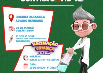 PREPARA O BRAÇO 💪🏽 NO BAIANÃO  TEM 1ª, 2ª E 3ª DOSE DA VACINA CONTRA A COVID-19 E PARA A CRIANÇADA DE 5 A 11 ANOS TAMBÉM!