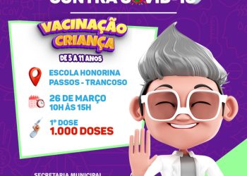 CHEGOU A HORA DE VACINAR A CRIANÇADA NA FAIXA ETÁRIA DE 5 A 11 ANOS CONTRA A COVID-19    EM TRANCOSO.