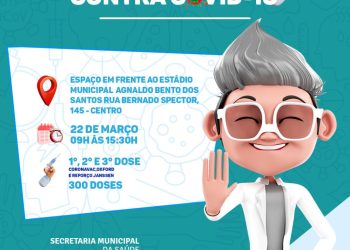 PREPARA O BRAÇO 💪🏽 NO CENTRO TEM 1ª, 2ª E 3ª DOSE DA VACINA CONTRA A COVID-19