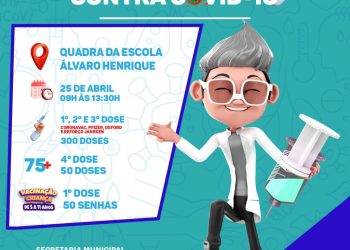 PREPARA O BRAÇO 💪🏽 NO BAIANÃO TEM 1ª, 2ª, 3ª, 4ª DOSE 75 + E PARA CRIANÇAS NA FAIXA ETÁRIA DE 5 A 11 ANOS DA VACINA CONTRA A COVID-19