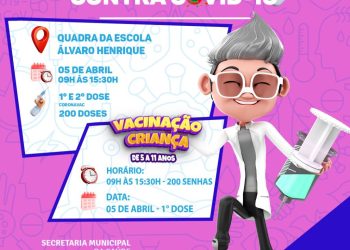 PREPARA O BRAÇO 💪🏽 NO BAIANÃO  TEM 1ª E 2ª DOSE DA VACINA CONTRA A COVID-19 E PARA A CRIANÇADA DE 5 A 11 ANOS TAMBÉM!
