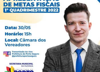 Transparência: metas fiscais serão apresentadas em audiência pública