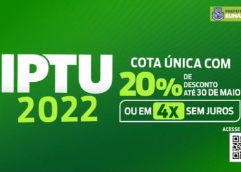 Prefeitura de Eunápolis informa que 30 de maio é data limite para pagamento do IPTU