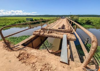 Começa reforma da Ponte do Rio dos Frades; trânsito de veículos está interrompido de 3 a 6 de maio