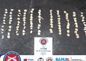 POLICIAIS DA 7ª CIPM PRENDEM HOMEM POR TRÁFICO DE DROGAS EM EUNÁPOLIS