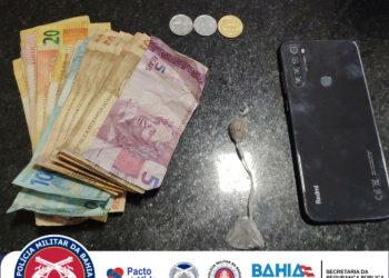 7ª CIPM-EUNÁPOLIS prende homem por tráfico de drogas em Eunápolis