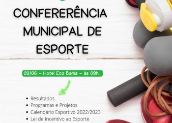 II Conferência Municipal de Esportes vai reunir atletas e lideranças do Esporte para alinharem as atividades do segundo semestre.