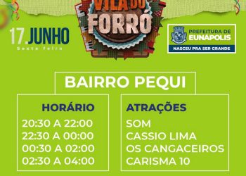 Abertura da Vila do Forró reúne artistas locais em quatro circuitos nesta sexta-feira