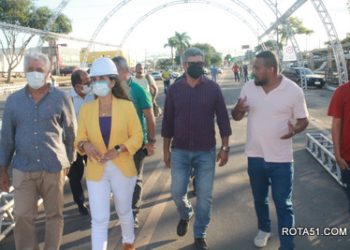 Prefeita Cordélia, visita as instalações do Pedrão e depois viaja para a capital do estado.