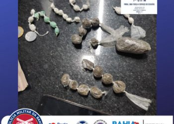 Policiais da 7ª CIPM prendem homem por tráfico de drogas em Guaratinga