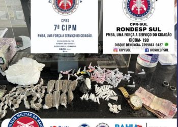 7ª CIPM-EUNÁPOLIS PRENDE HOMEM POR TRÁFICO DE DROGAS EM EUNÁPOLIS