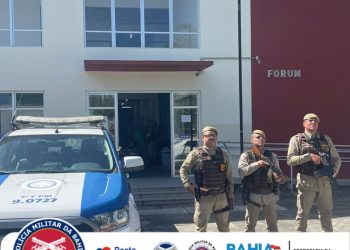 7ª CIPM-EUNÁPOLIS REALIZA POLICIAMENTO EM TRIBUNAL DO JÚRI